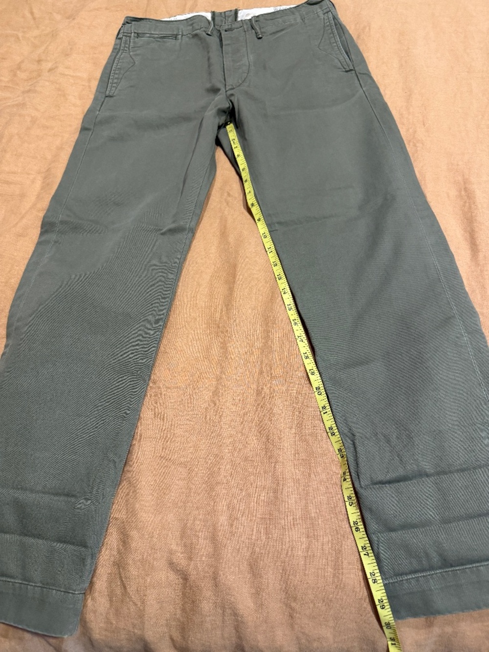 RRL Officer Chino, Olive, 32x30